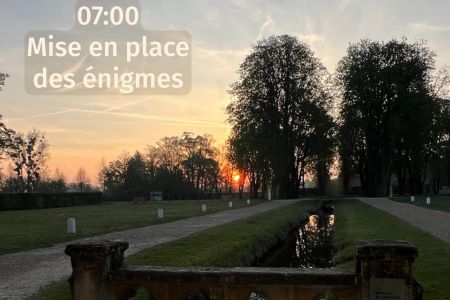 Royaumont au lever du soleil